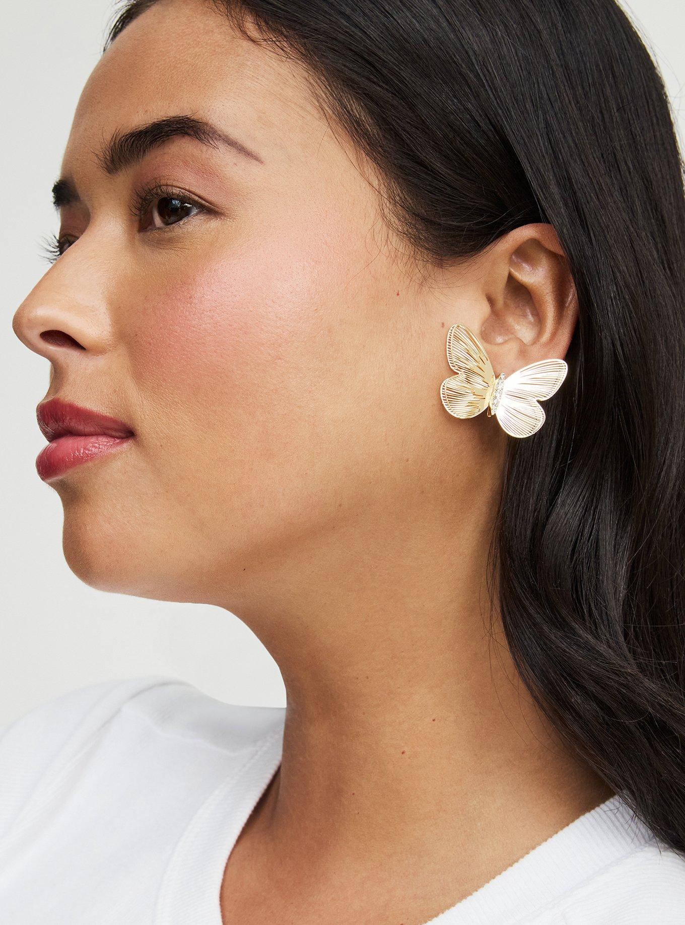 Butterfly Statement Earring, , alternate