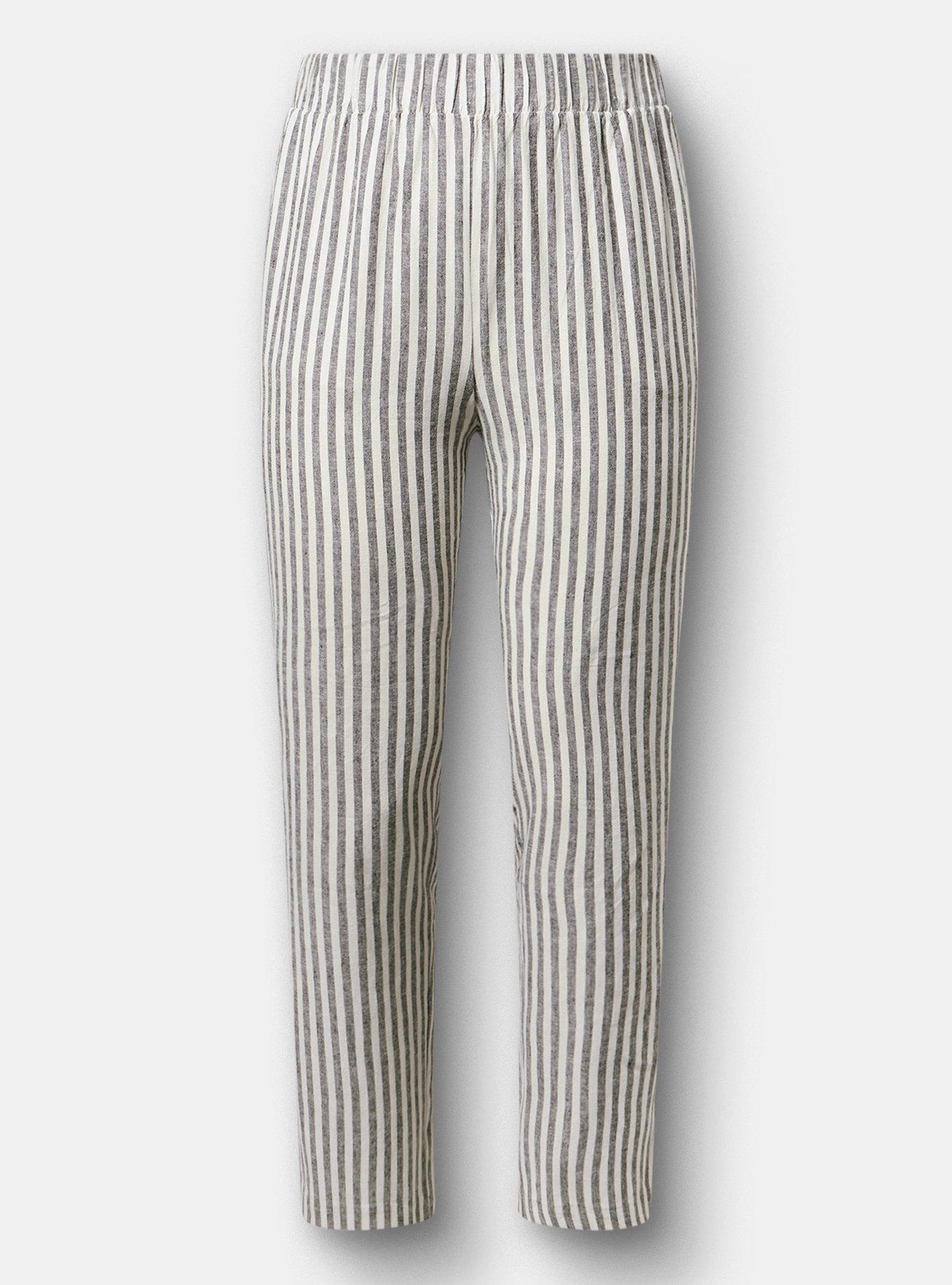 Studio Pull-On Luxe Linen Pant, XANDER STRIPE BLACK, hi-res