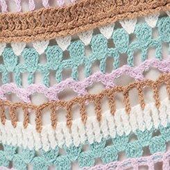 Festi Crochet Short, MULTI COLOR MINT YARN, swatch