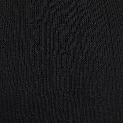 Pointelle Lace Trim Cami, DEEP BLACK, swatch