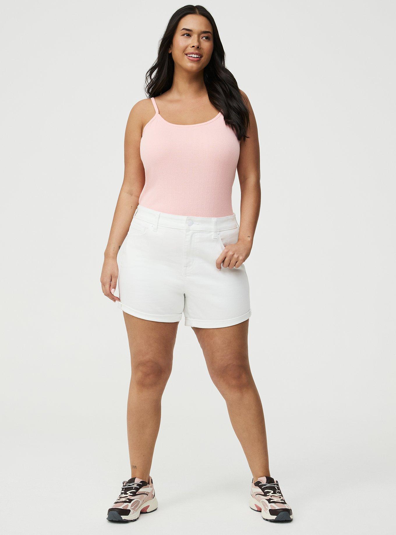 Pointelle Lace Trim Cami, BLOSSOM, alternate