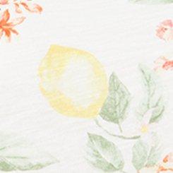 Heritage Slub Tiered Babydoll Top, CRUSING LEMON FLORAL WHITE, swatch