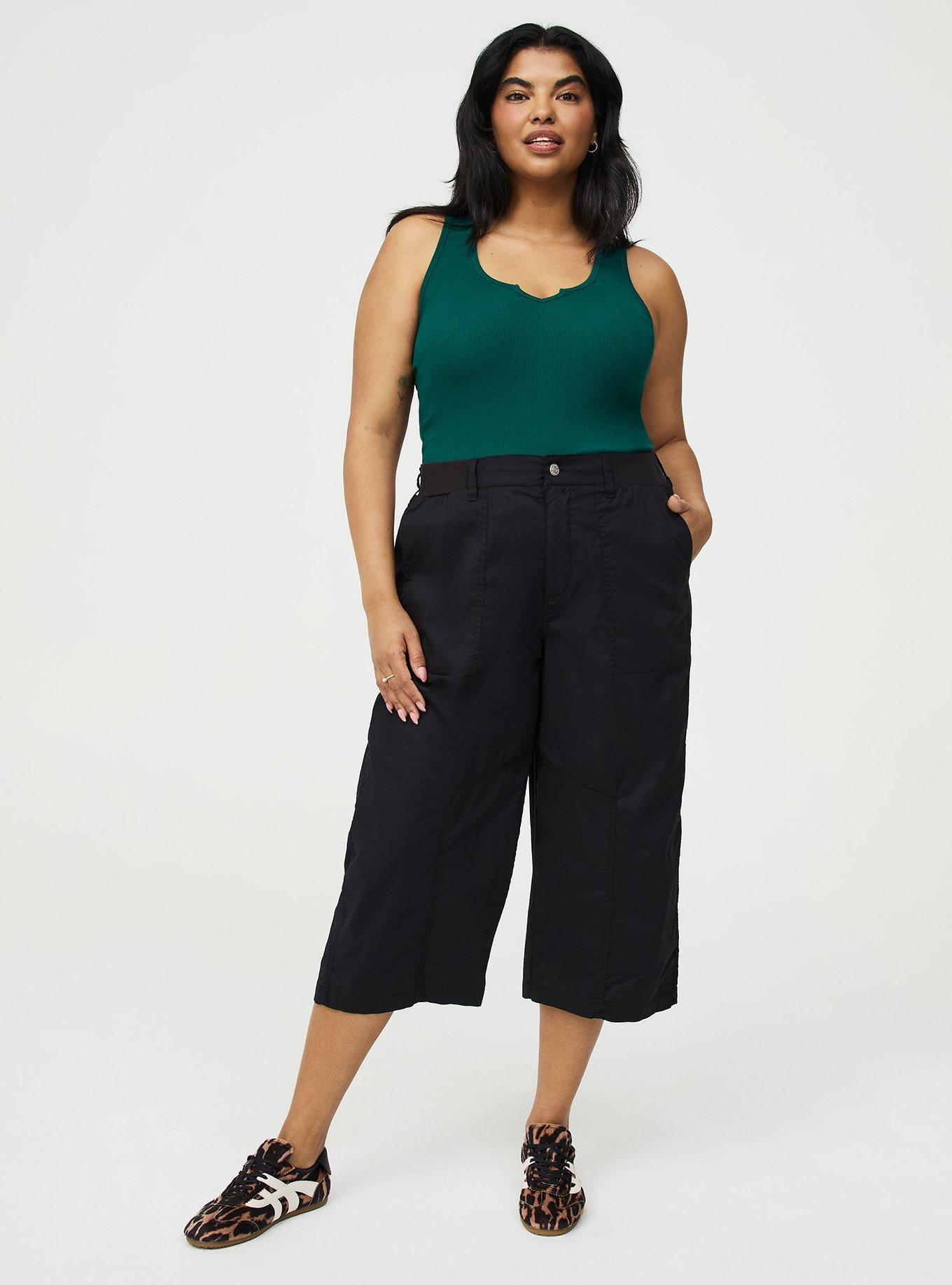 Cotton Modal Rib Notch Scoop Tank, BOTANICAL GARDEN, alternate