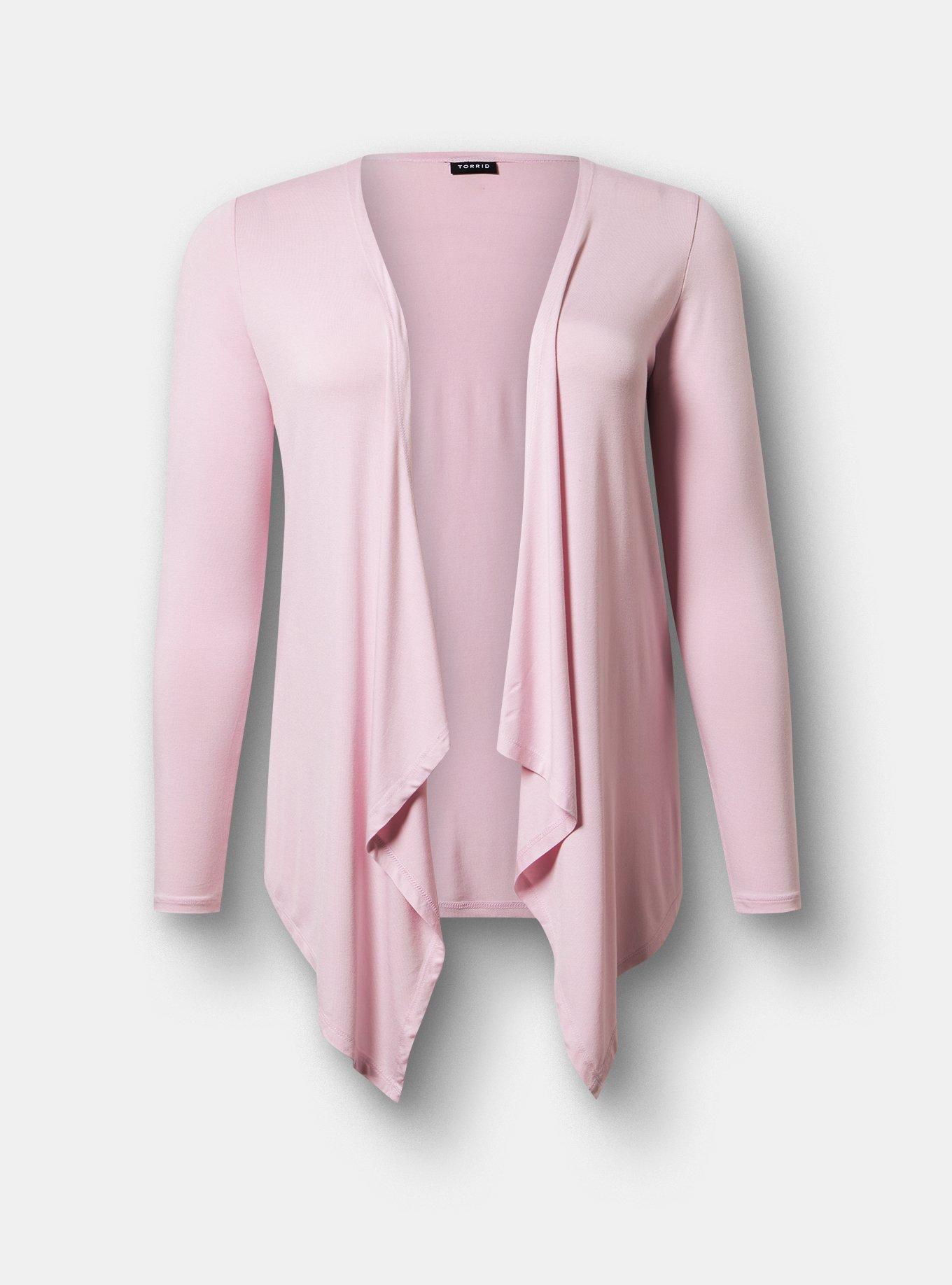 Super Soft Drape Front Cardigan, LILAC SNOW, hi-res