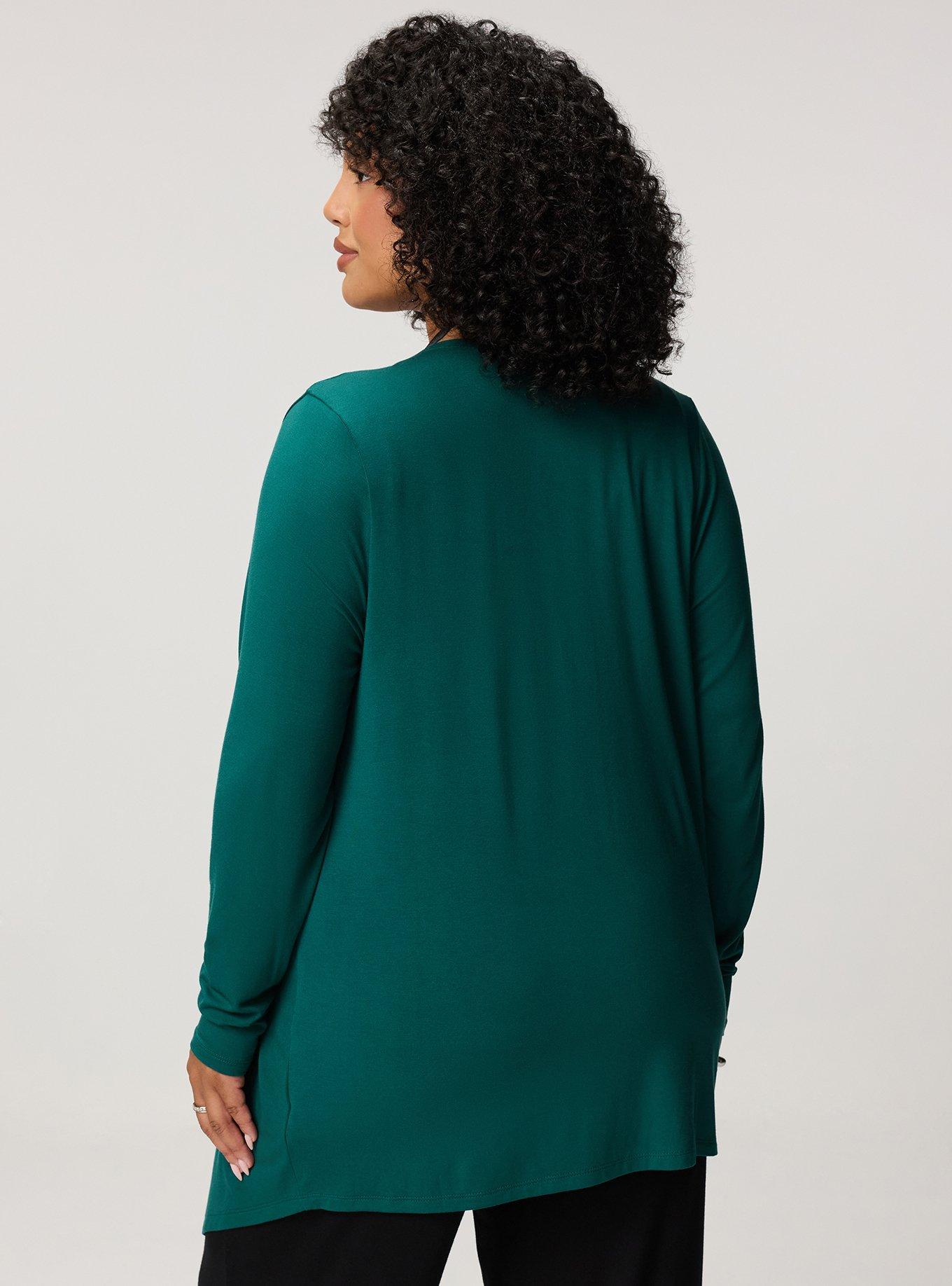 Super Soft Drape Front Cardigan, BOTANICAL GARDEN, alternate