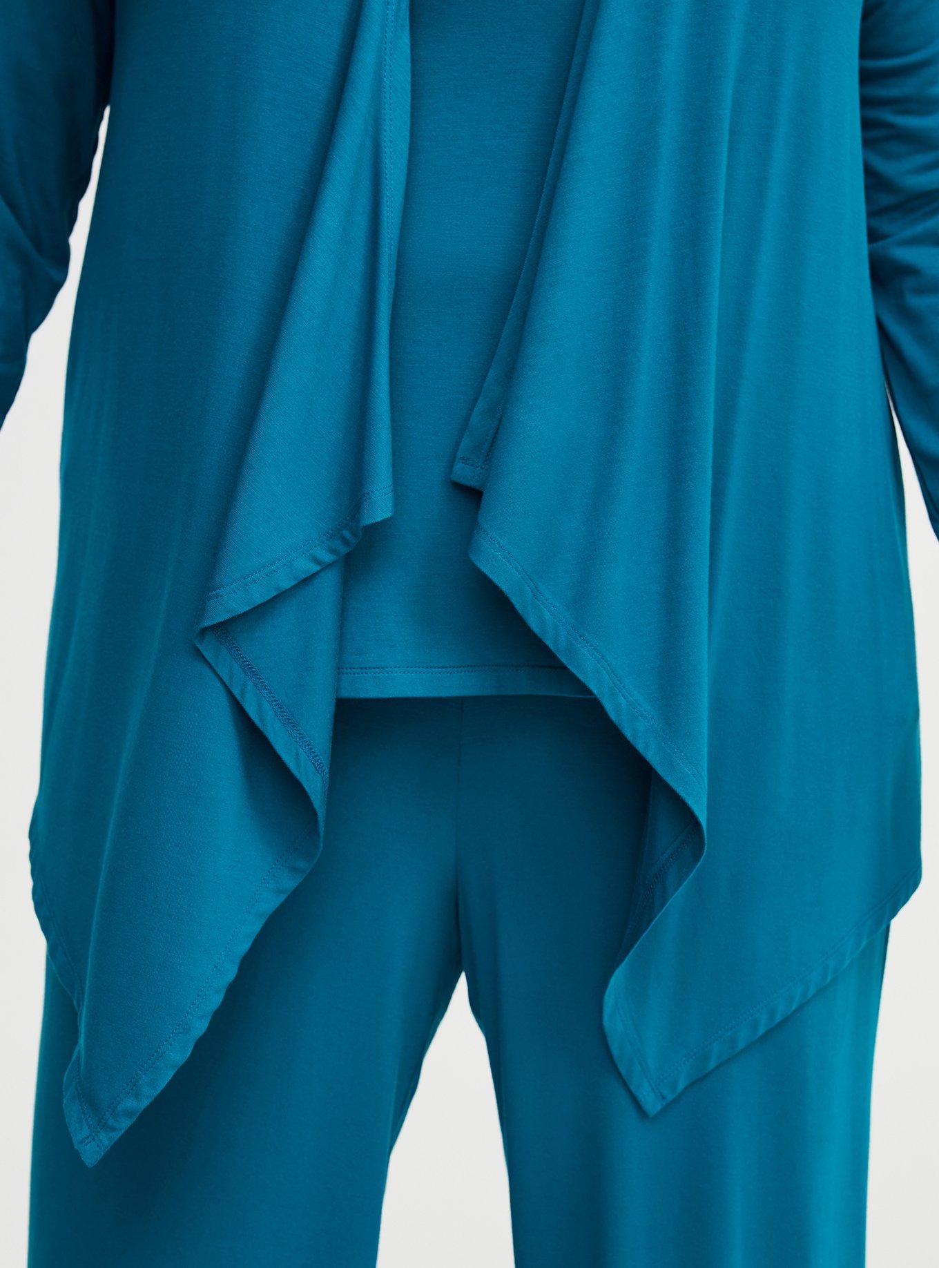Super Soft Drape Front Cardigan, OCEAN DEPTHS, alternate