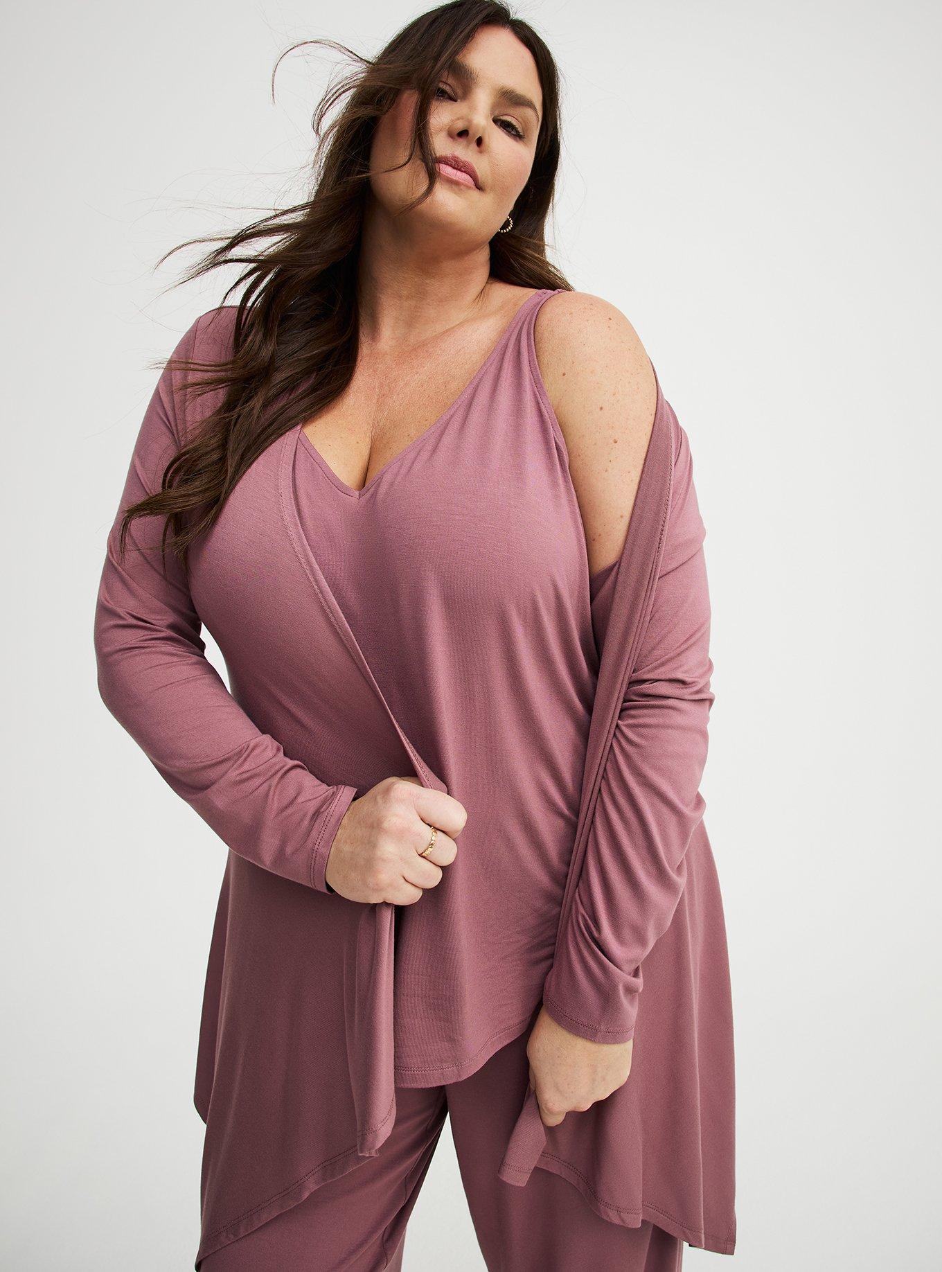Super Soft Drape Front Cardigan, ROSE TAUPE, alternate