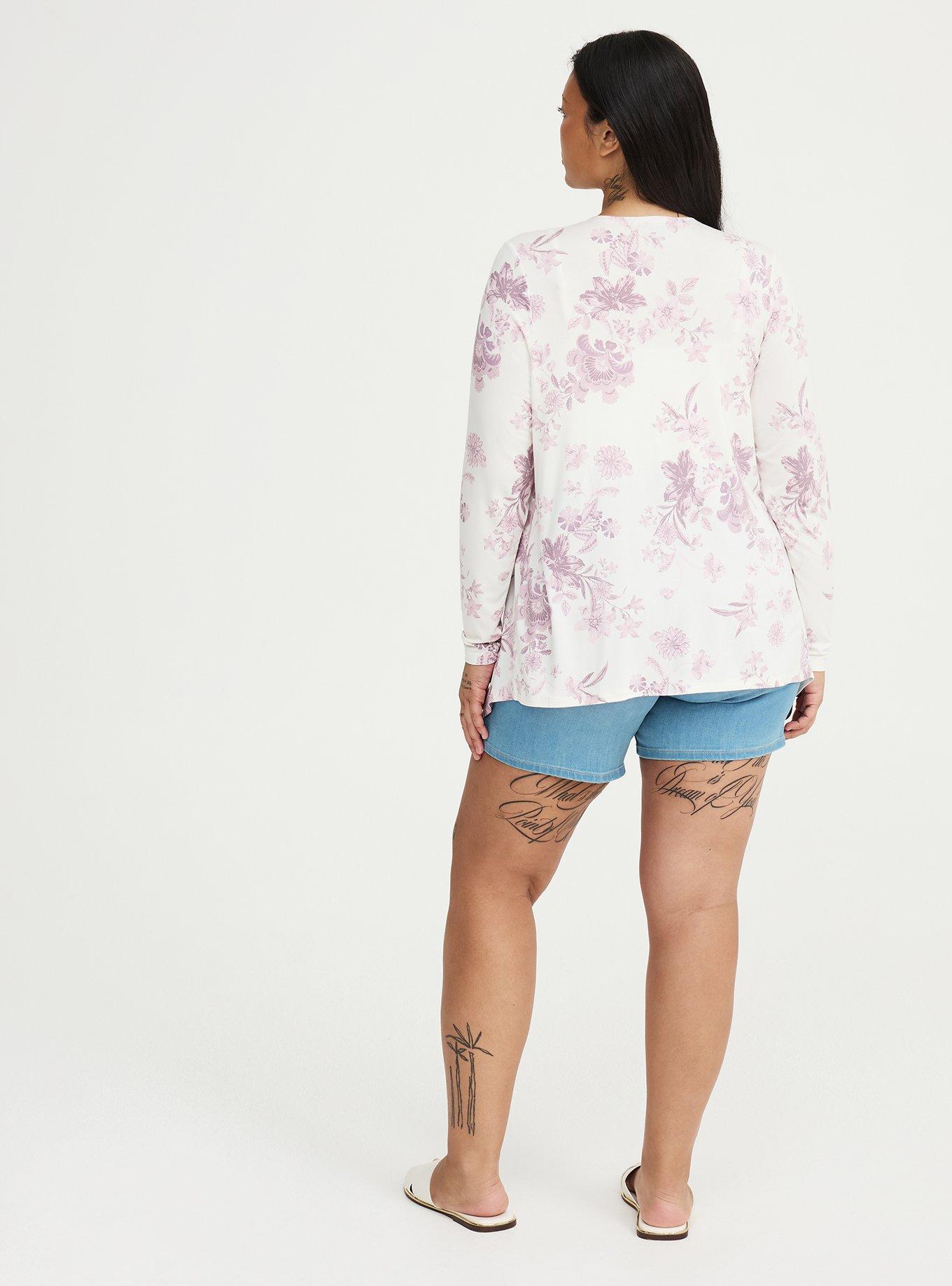 Super Soft Drape Front Cardigan, HOLIDAY VINES PINK, alternate