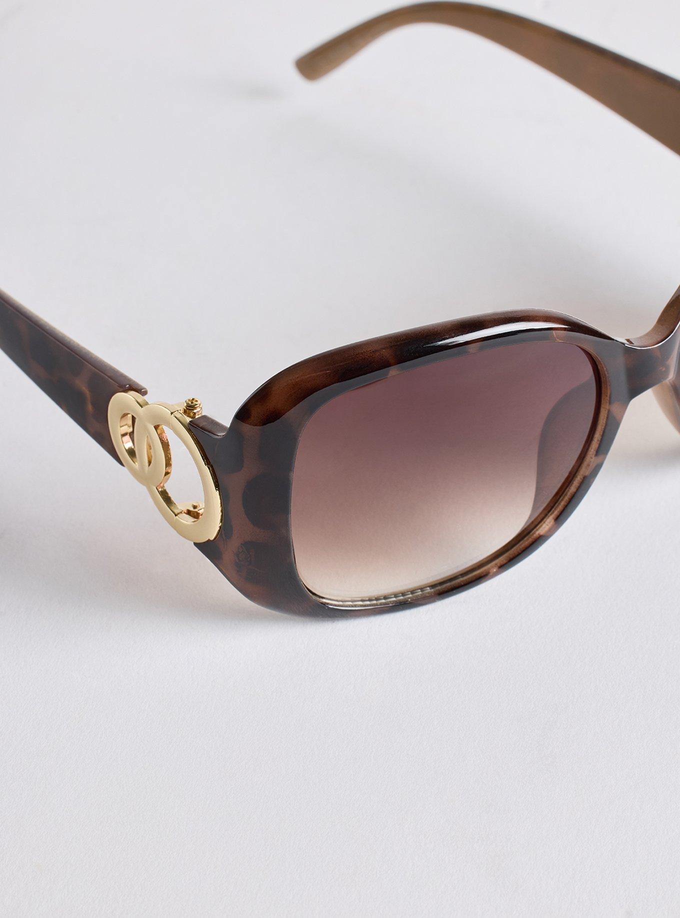 Rectangle Ombre Lens Sunglass, , alternate