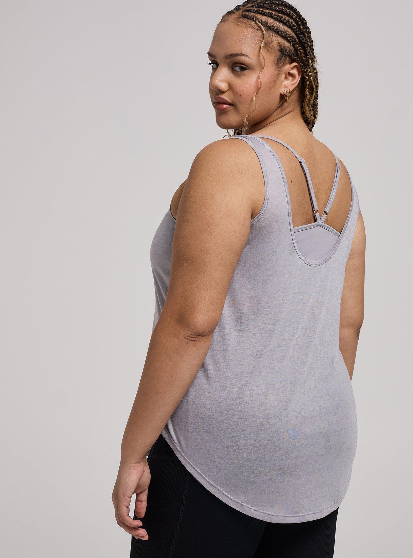 TRU Burnout Racerback Active Tank With Bra, ALLOY, alternate