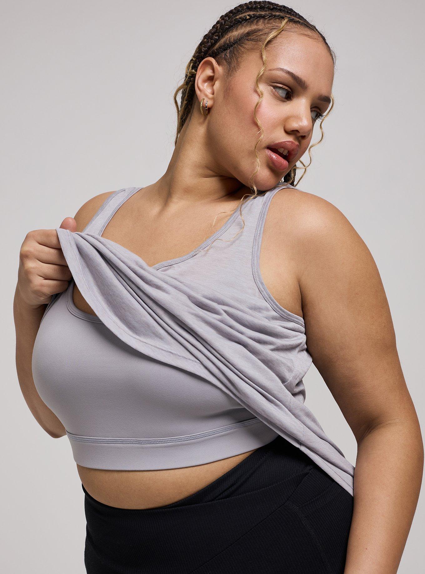 TRU Burnout Racerback Active Tank With Bra, ALLOY, alternate