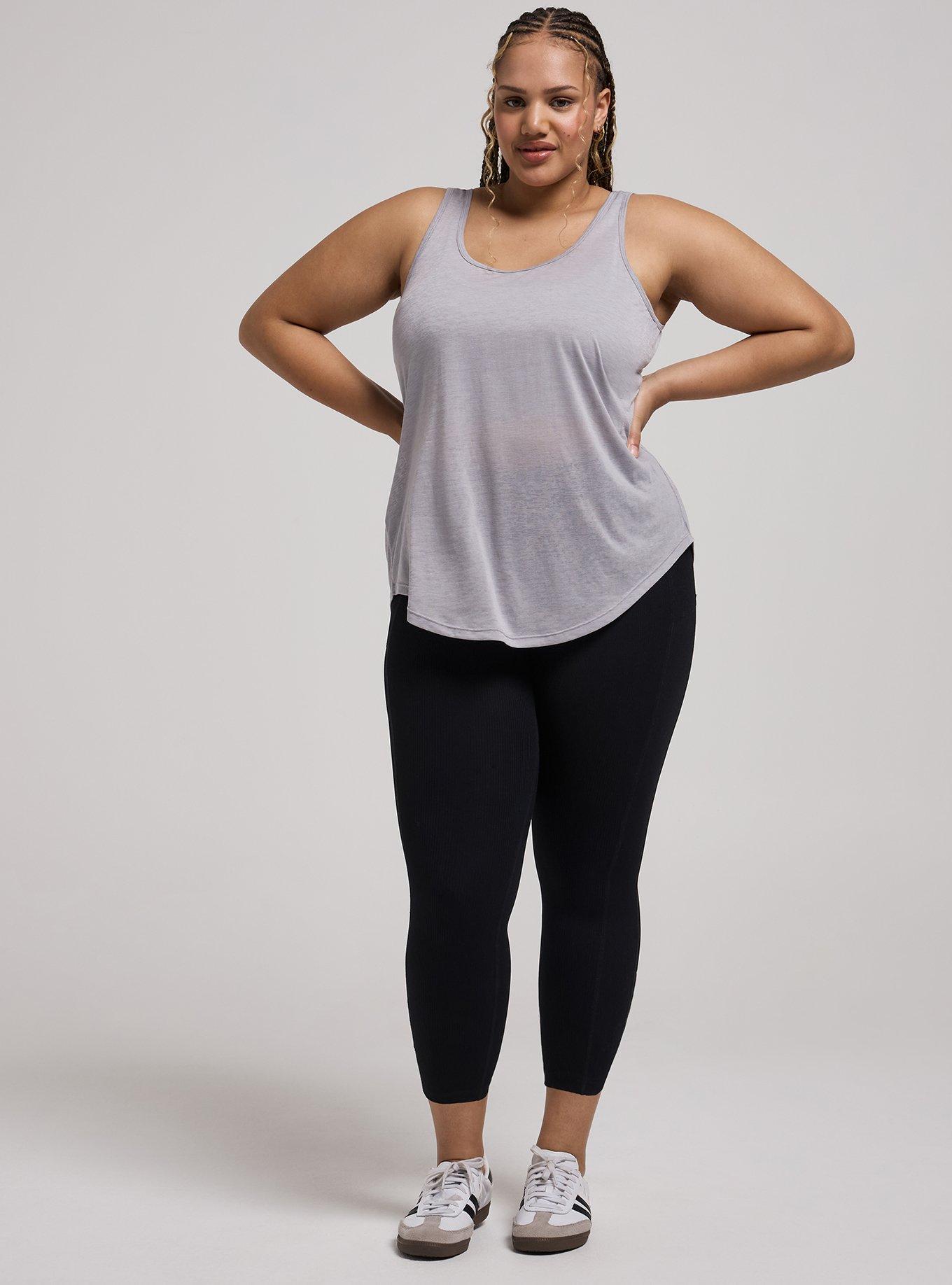 TRU Burnout Racerback Active Tank With Bra, ALLOY, alternate