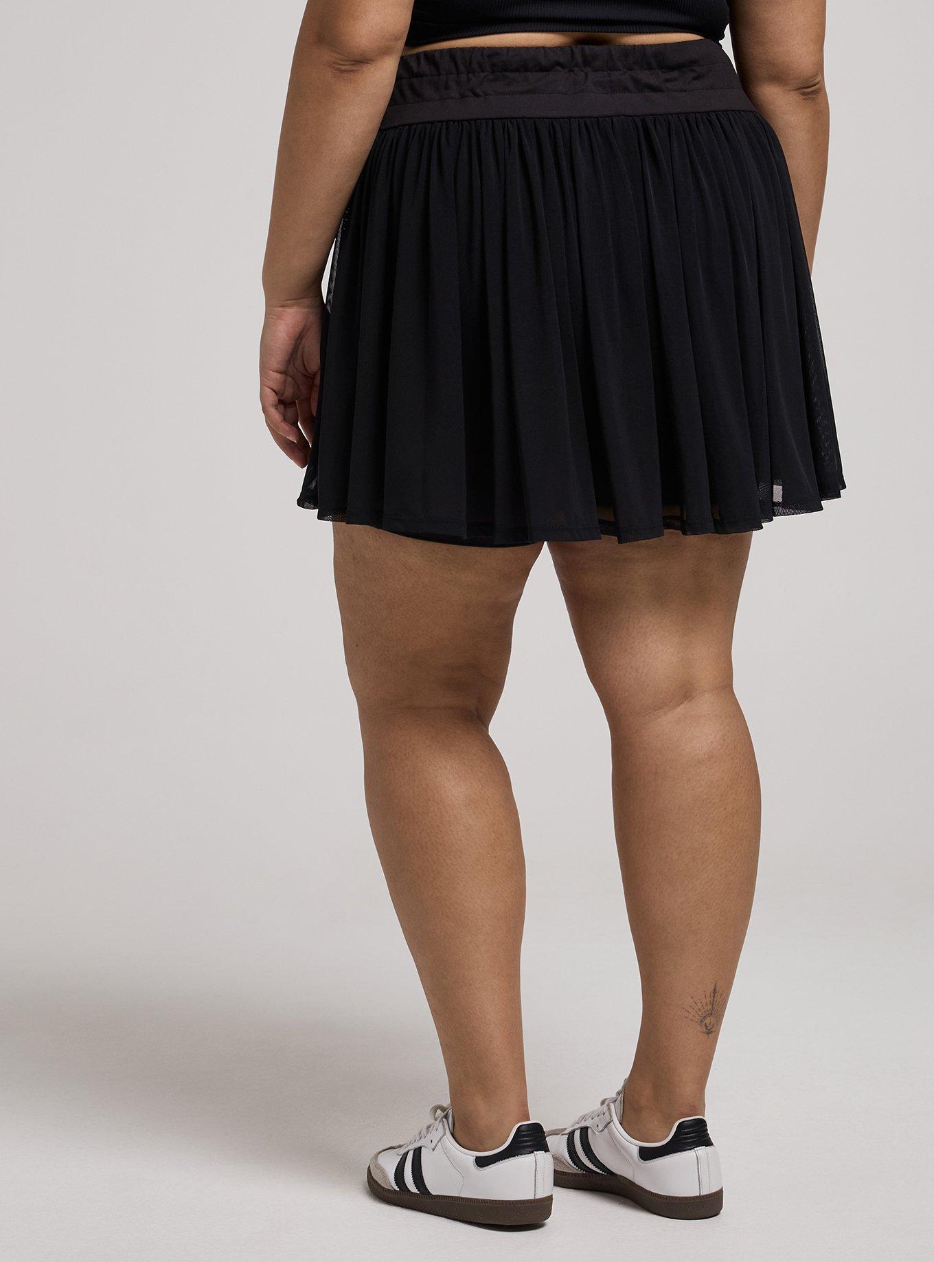 TRU Super Soft Performance Jersey 2fer Skirt With Bike Short, DEEP BLACK, alternate