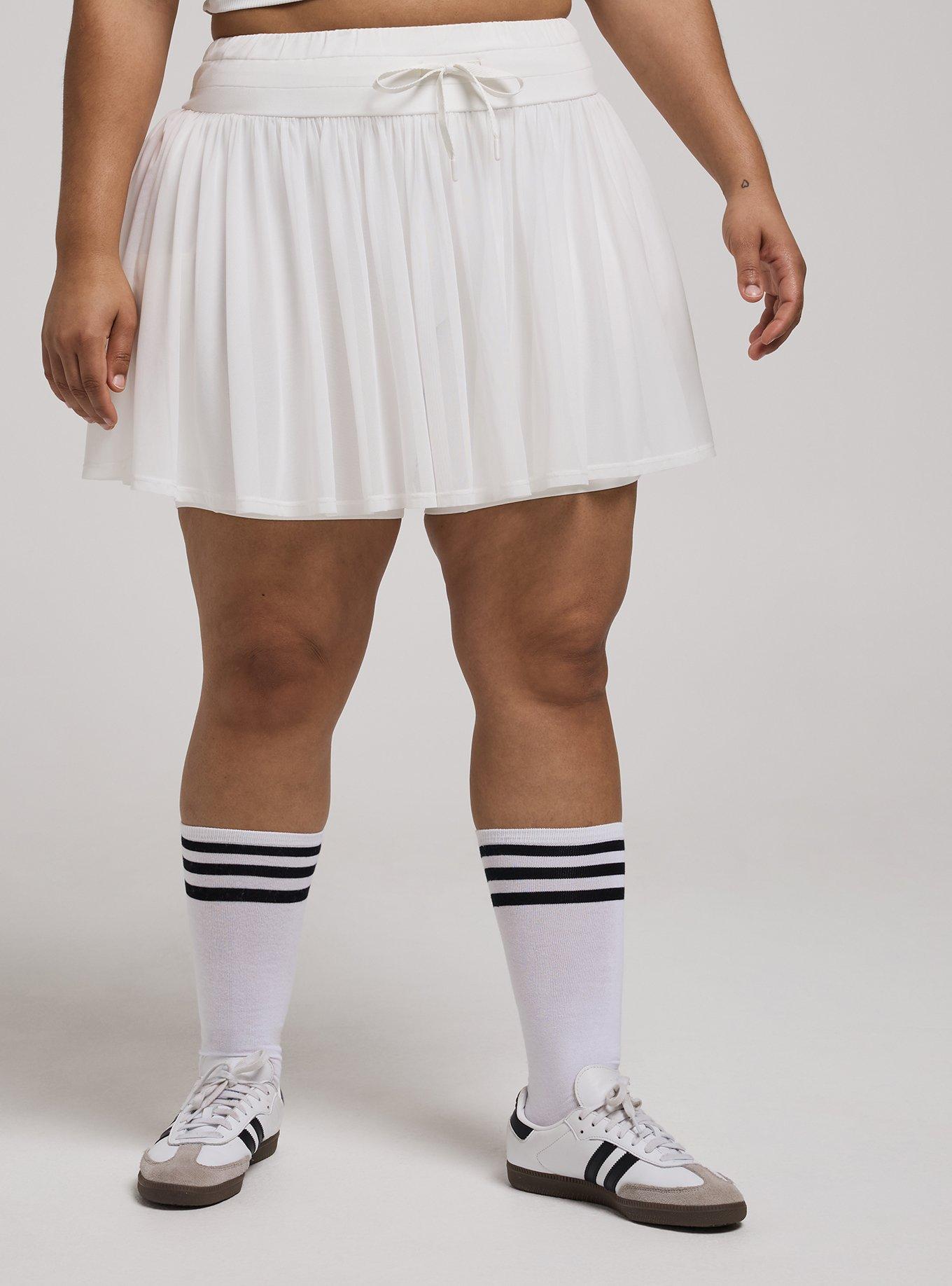 TRU Super Soft Performance Jersey 2fer Skirt With Bike Short, BLANC DE BLANC, alternate