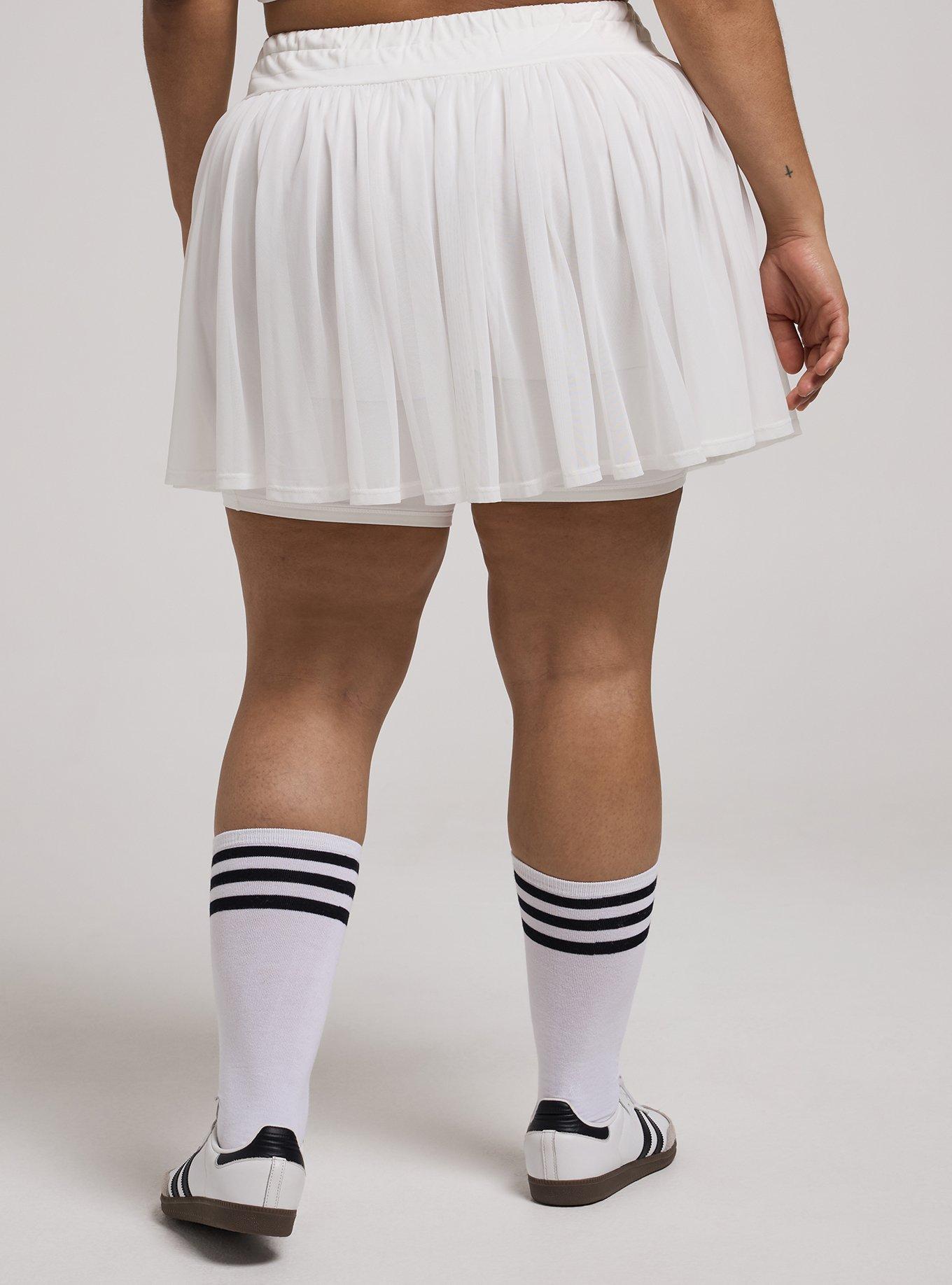 TRU Super Soft Performance Jersey 2fer Skirt With Bike Short, BLANC DE BLANC, alternate