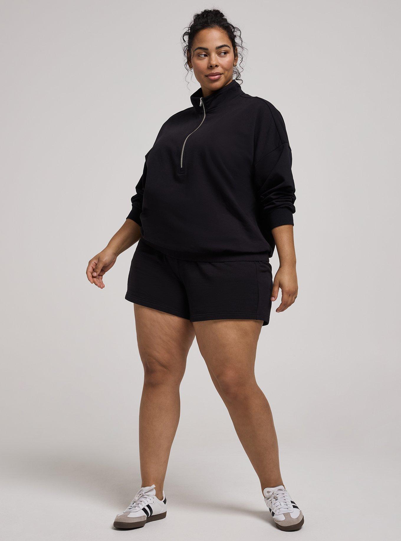 TRU Light Weight Everyday Fleece Half-Zip Pullover, DEEP BLACK, alternate