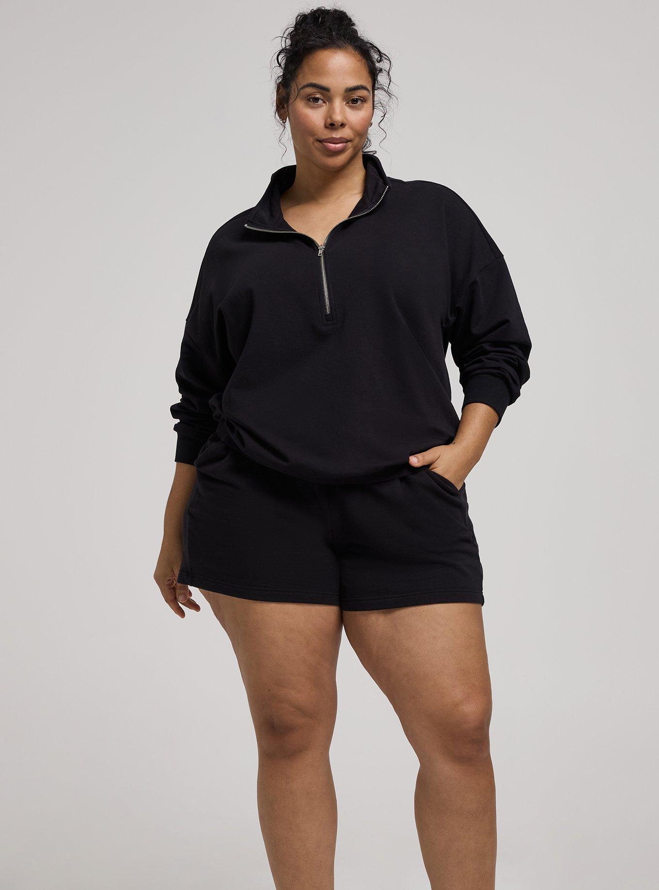 TRU Light Weight Everyday Fleece Half-Zip Pullover, DEEP BLACK, alternate