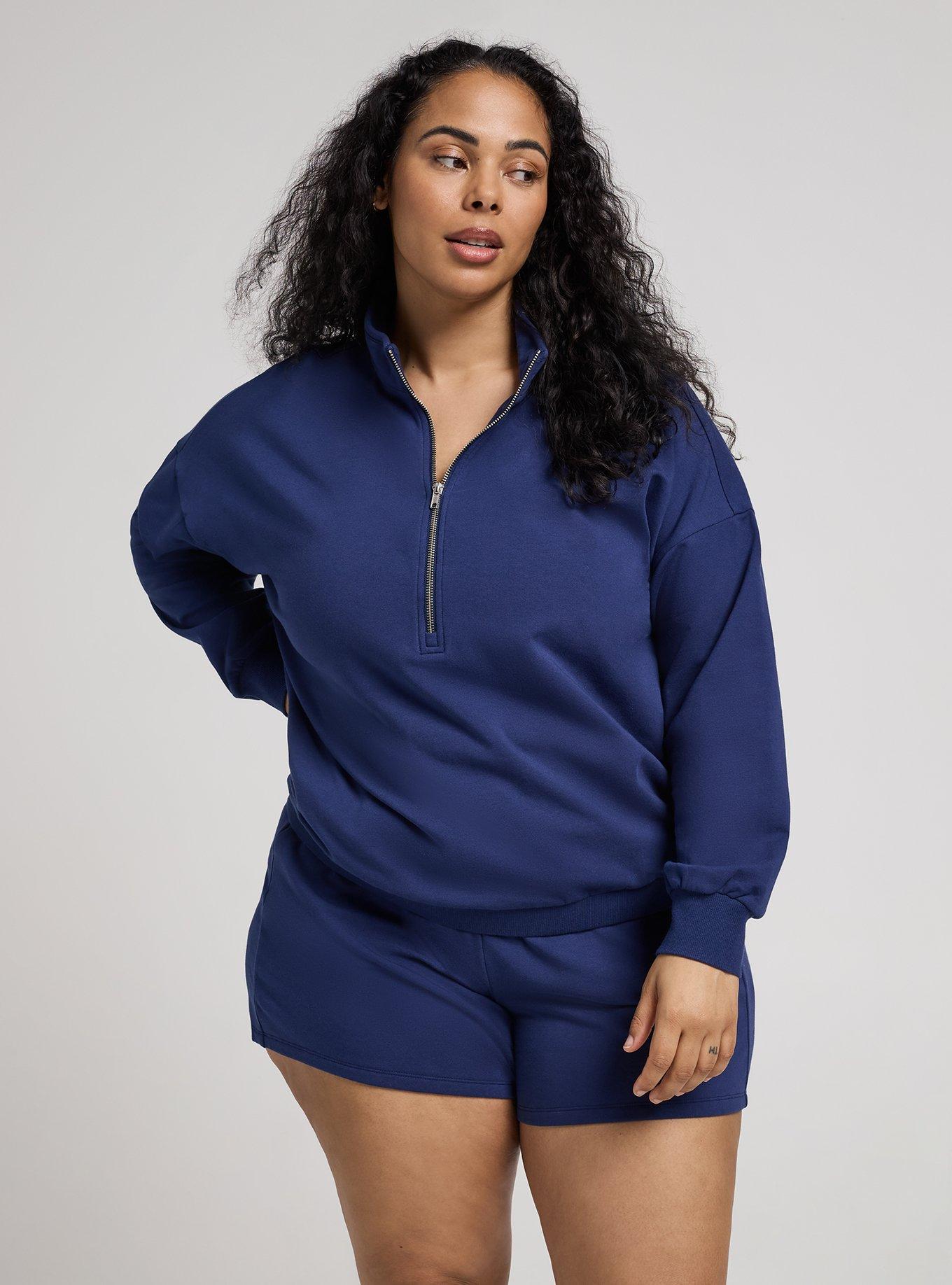 TRU Light Weight Everyday Fleece Half-Zip Pullover, MEDIEVAL BLUE, alternate