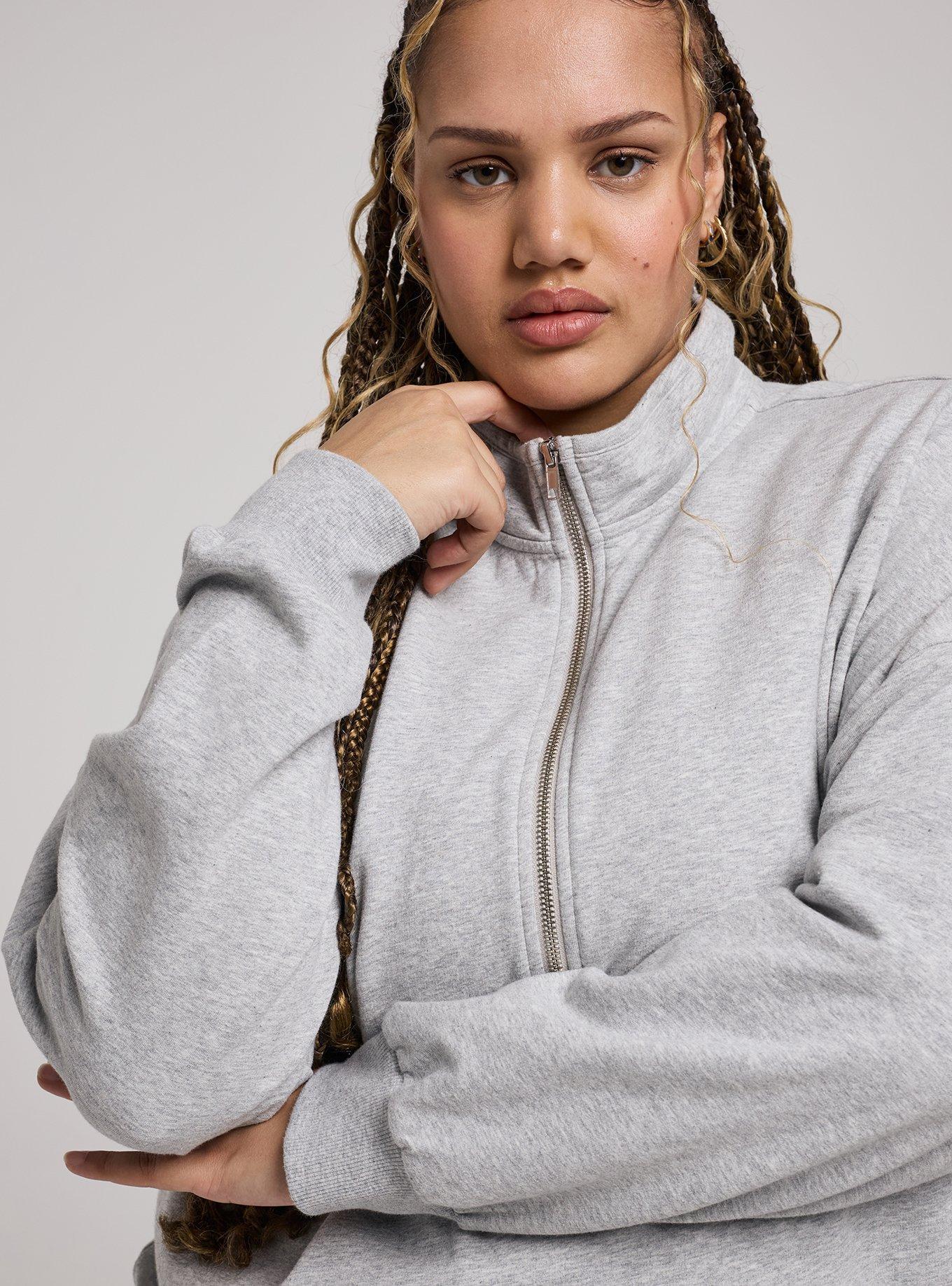 TRU Light Weight Everyday Fleece Half-Zip Pullover, LIGHTEST HEATHER GREY, alternate