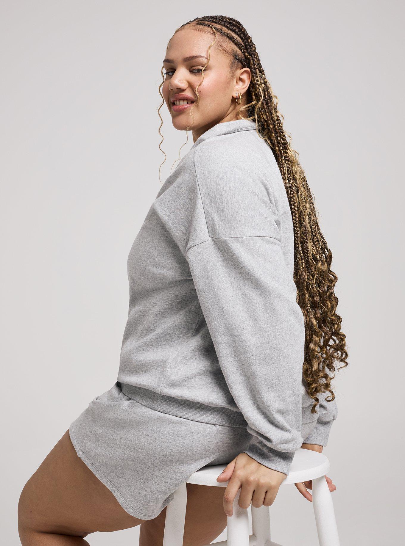 TRU Light Weight Everyday Fleece Half-Zip Pullover, LIGHTEST HEATHER GREY, alternate