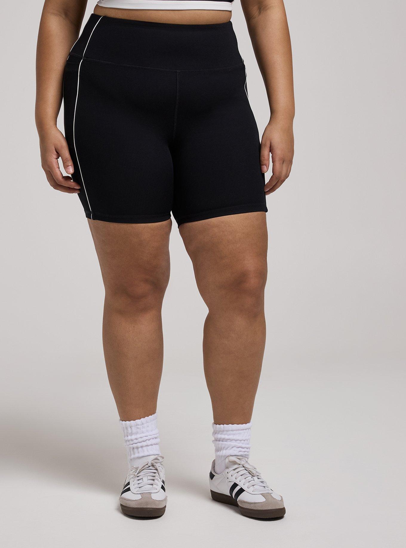 TRU Performance Rib 7'' Active Bike Short With Piping, DEEP BLACK, alternate