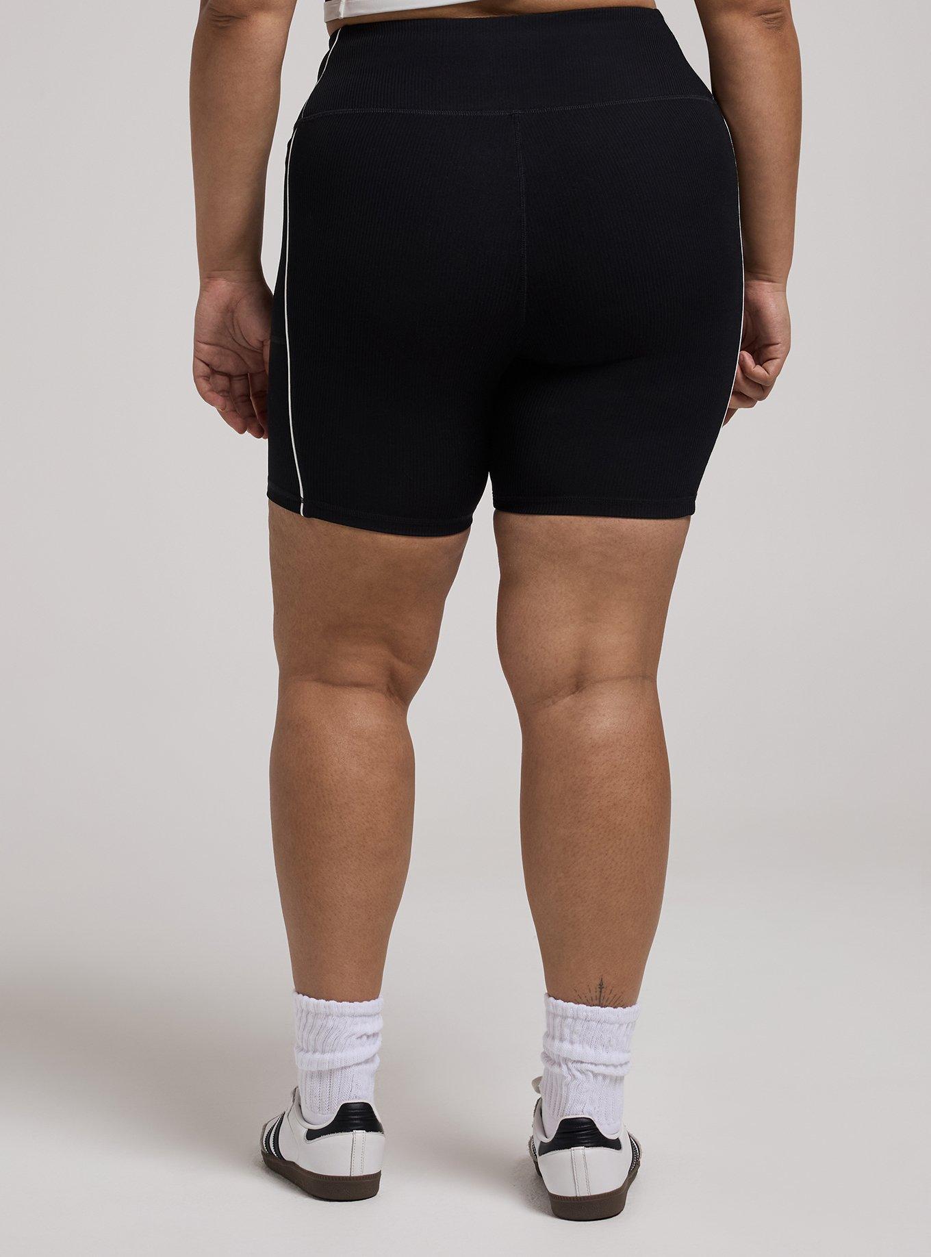 TRU Performance Rib 7'' Active Bike Short With Piping, DEEP BLACK, alternate