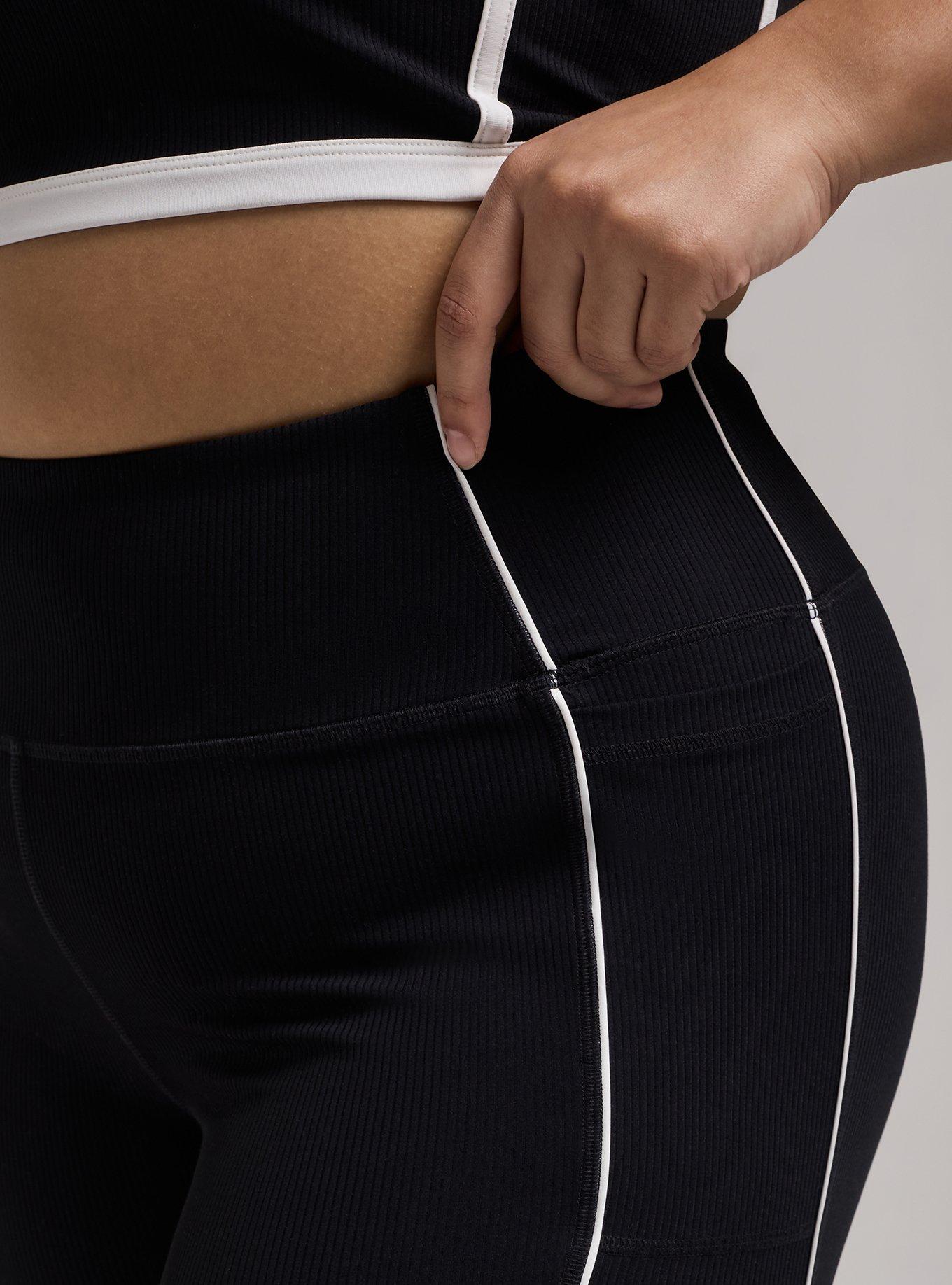 TRU Performance Rib 7'' Active Bike Short With Piping, DEEP BLACK, alternate