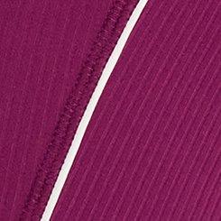 TRU Performance Rib 7'' Active Bike Short With Piping, PLUM CASPIA, swatch