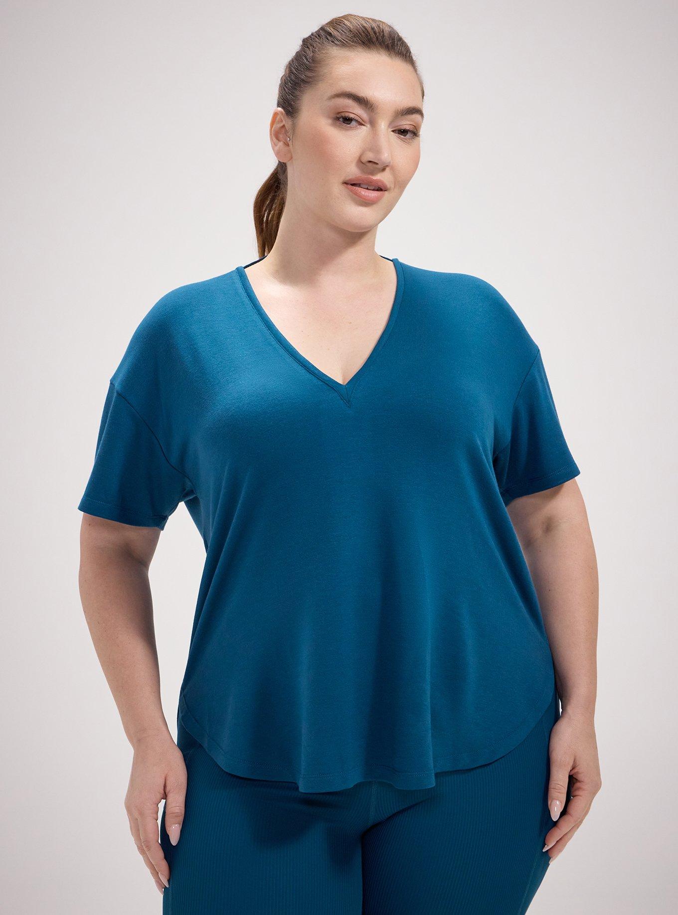 TRU Lightweight French Terry Active Tunic Tee, LEGION BLUE, hi-res