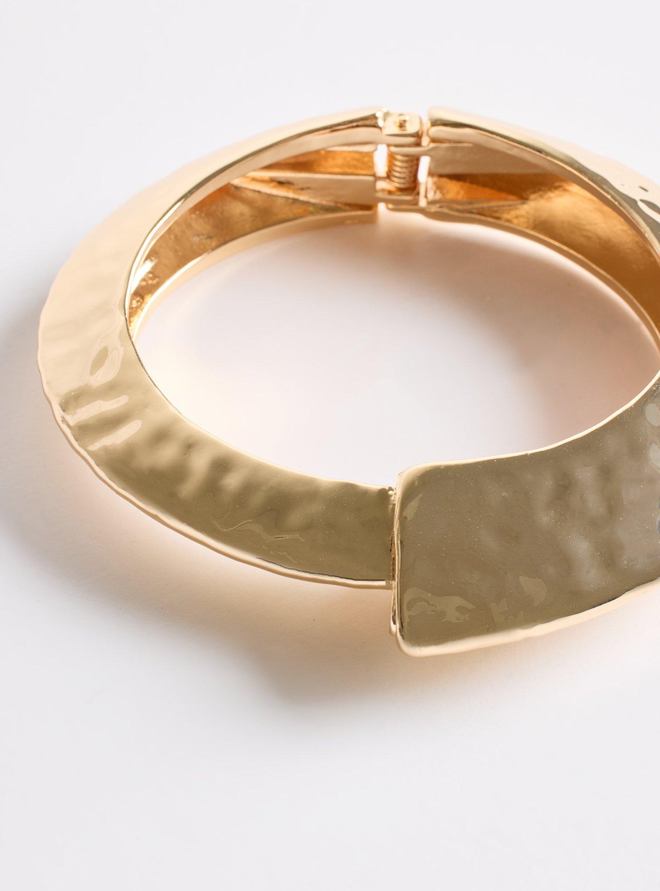 Structural Statement Cuff Bracelet, GOLD, alternate