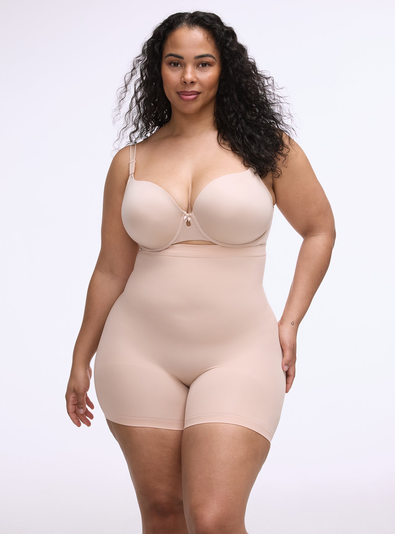 Plus Size - Level 2 Shaping Ultra High-Waist 4'' Short - Torrid