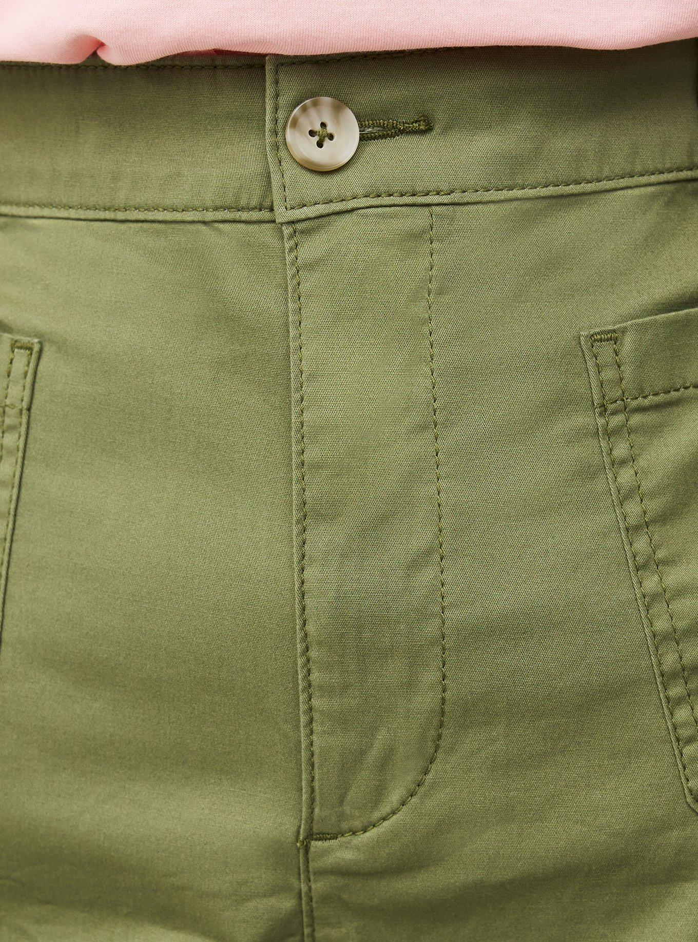 Lightweight High-Rise Twill Short, OLIVINE, alternate