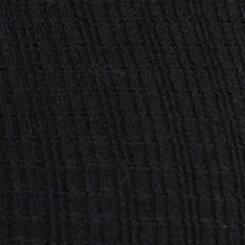 Textured Jersey Flutter Sleeve Babydoll Top, DEEP BLACK, swatch