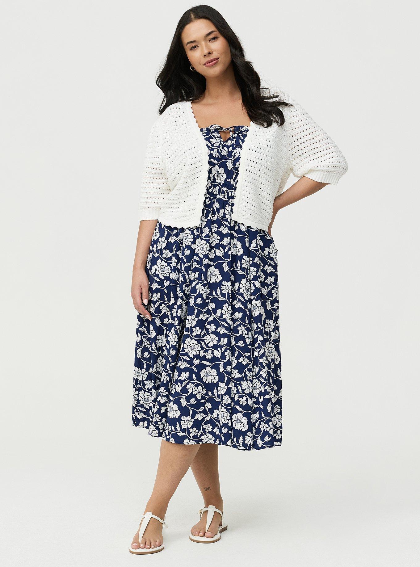 Pointelle Open Front Shrug, BLANC DE BLANC, alternate