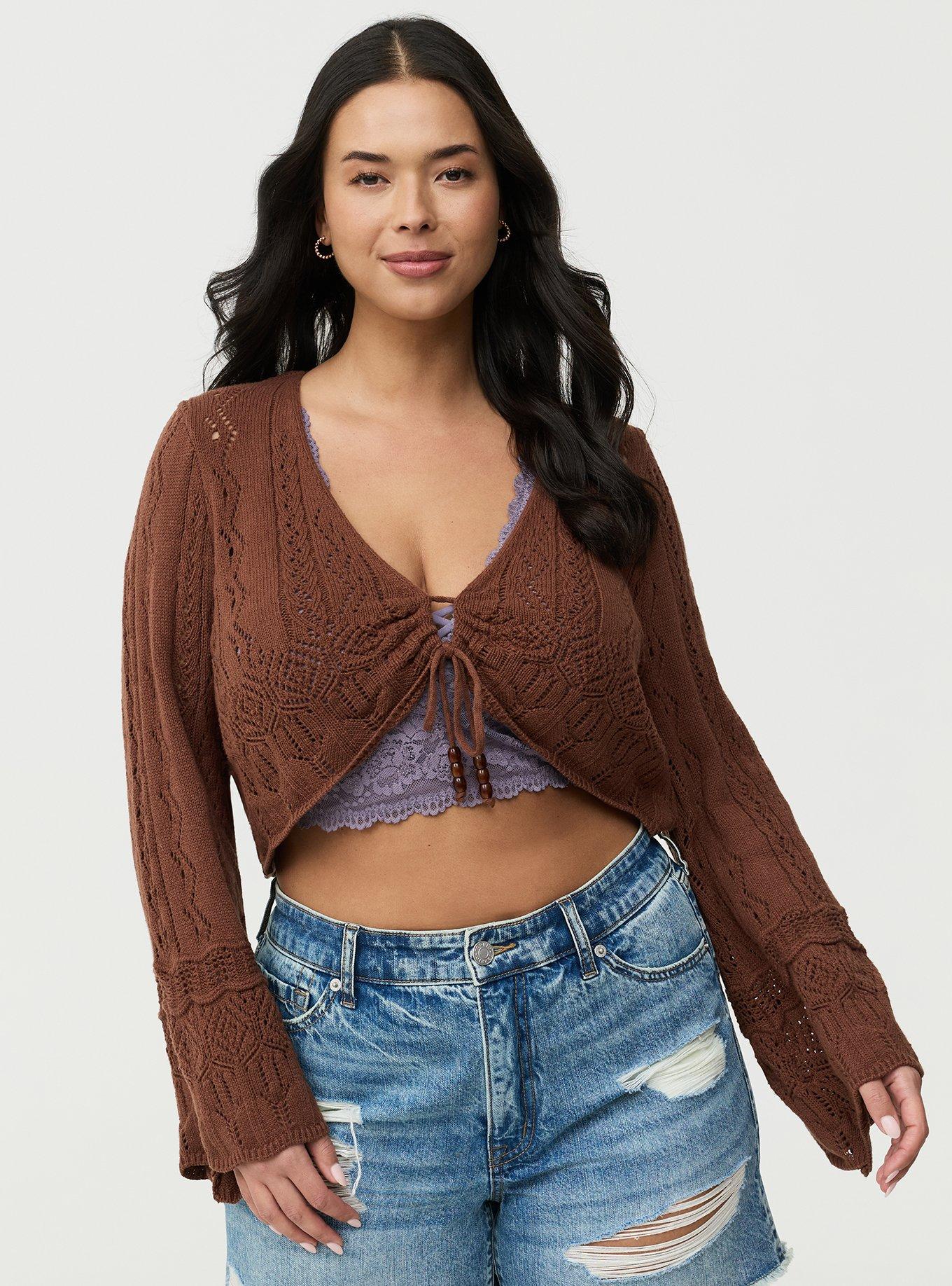 V-Neck Shrug, CAPPUCCINO, hi-res