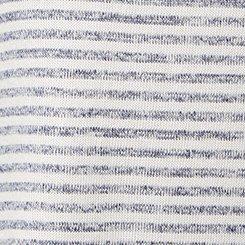 Hacci Off-Shoulder Pullover Sweater, MARLED MEDIEVAL BLUE BLANC DE BLANC STRIPE, swatch