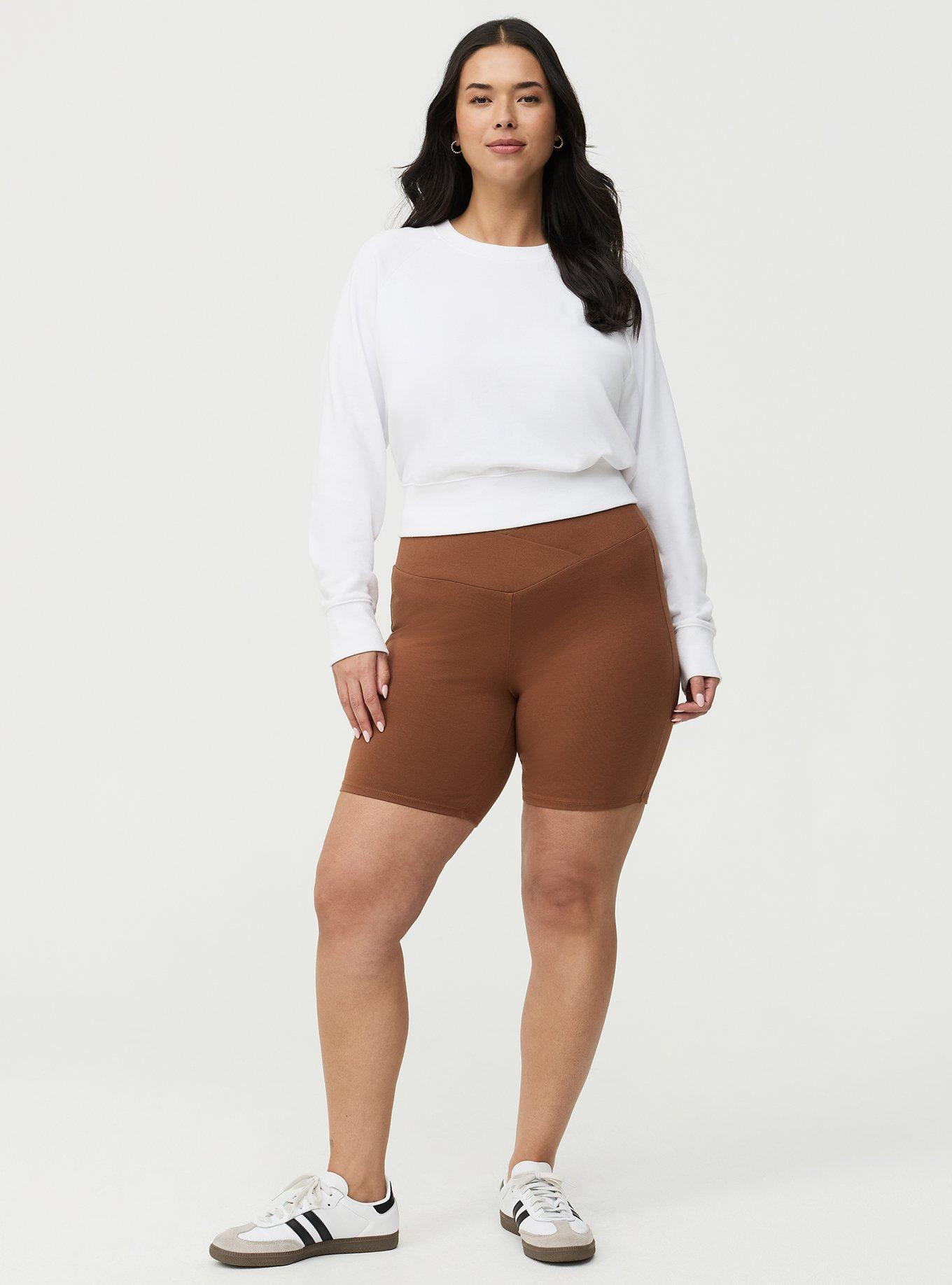 7"" Crossover Waist Bike Short, CAPPUCCINO, alternate