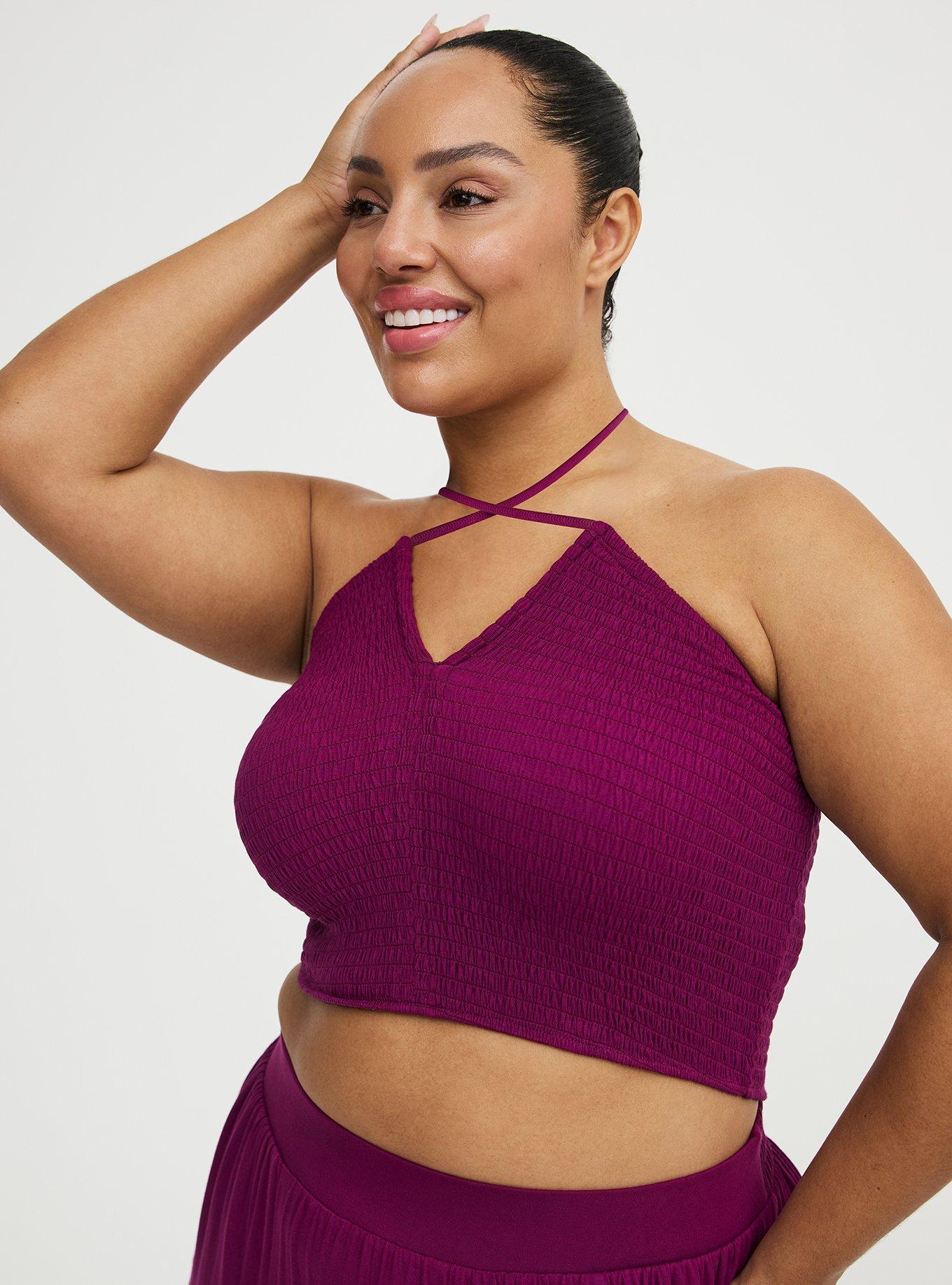 Smocked Maxi Skirt Set, PLUM CASPIA, alternate