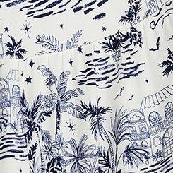 Smocked Maxi Skirt Set, REVERIA TOILE NAVY, swatch