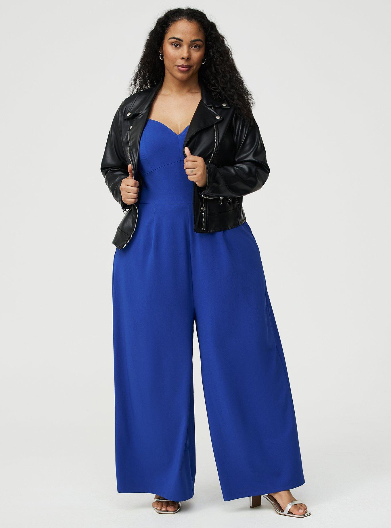 Plus Size - Studio Crepe Wide Leg Jumpsuit - Torrid