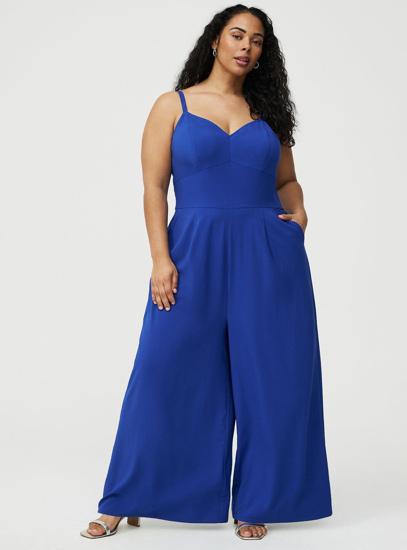 Studio Crepe Wide Leg Jumpsuit, SURF THE WEB, hi-res