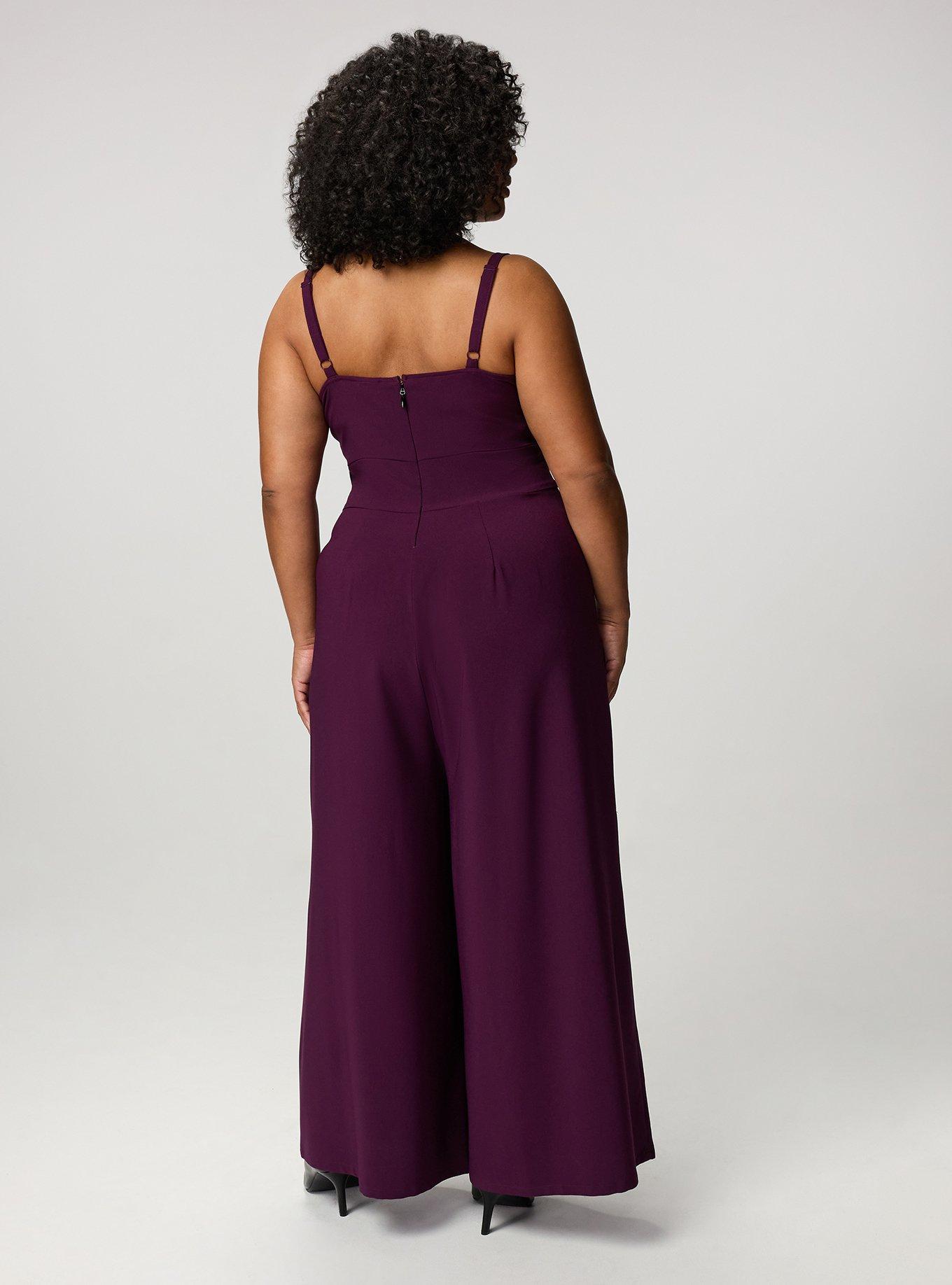Studio Crepe Wide Leg Jumpsuit, WINTER BLOOM, alternate