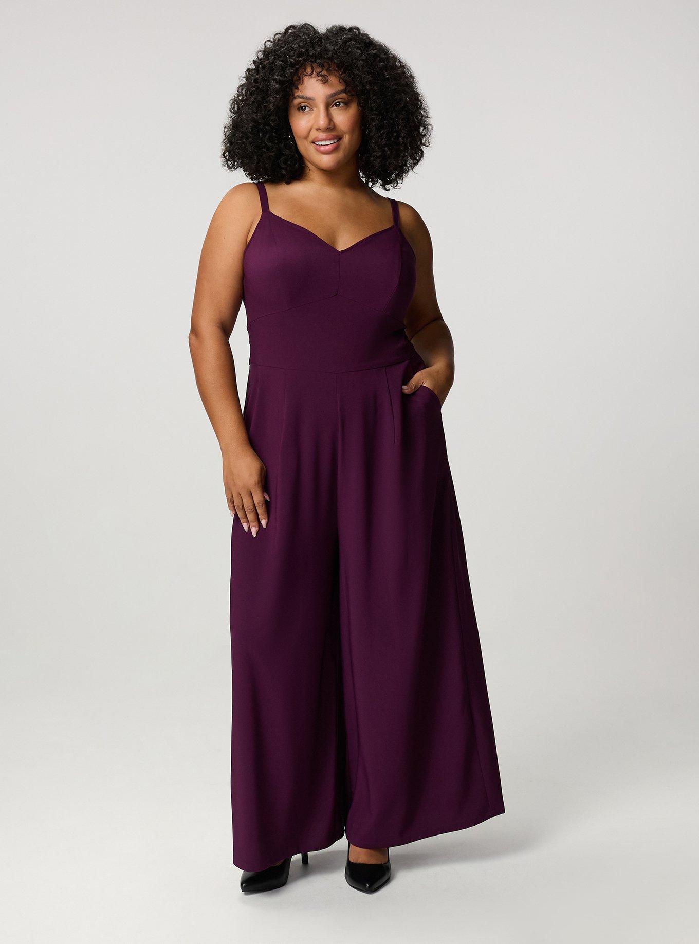 Studio Crepe Wide Leg Jumpsuit, WINTER BLOOM, hi-res