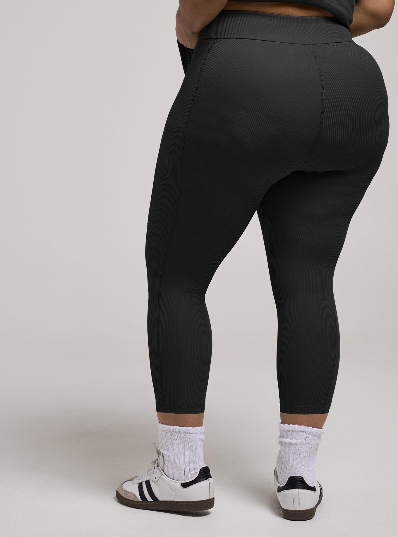 TRU Performance Core V-Band Capri Legging, DEEP BLACK, alternate