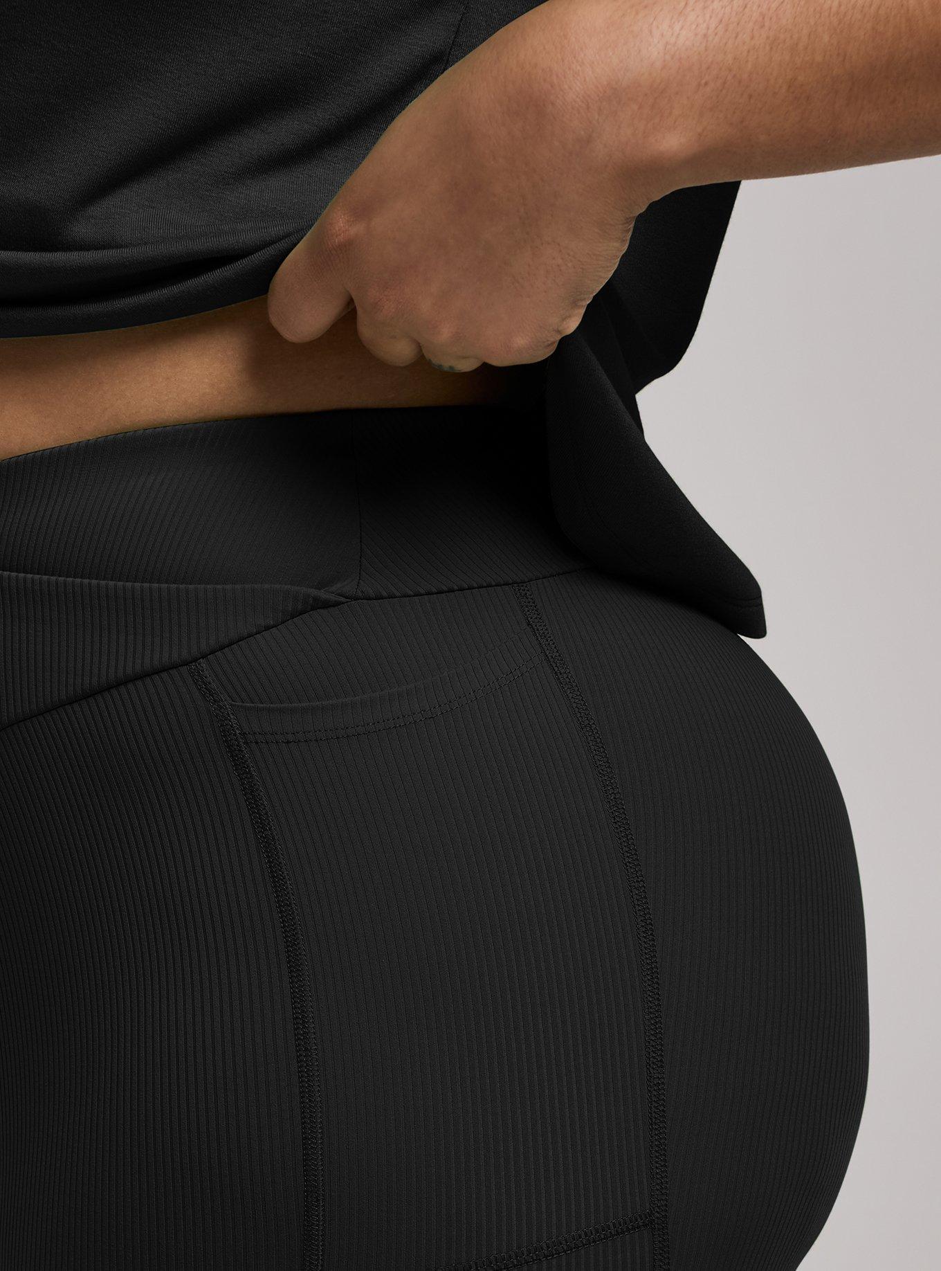 TRU Performance Core V-Band Capri Legging, DEEP BLACK, alternate