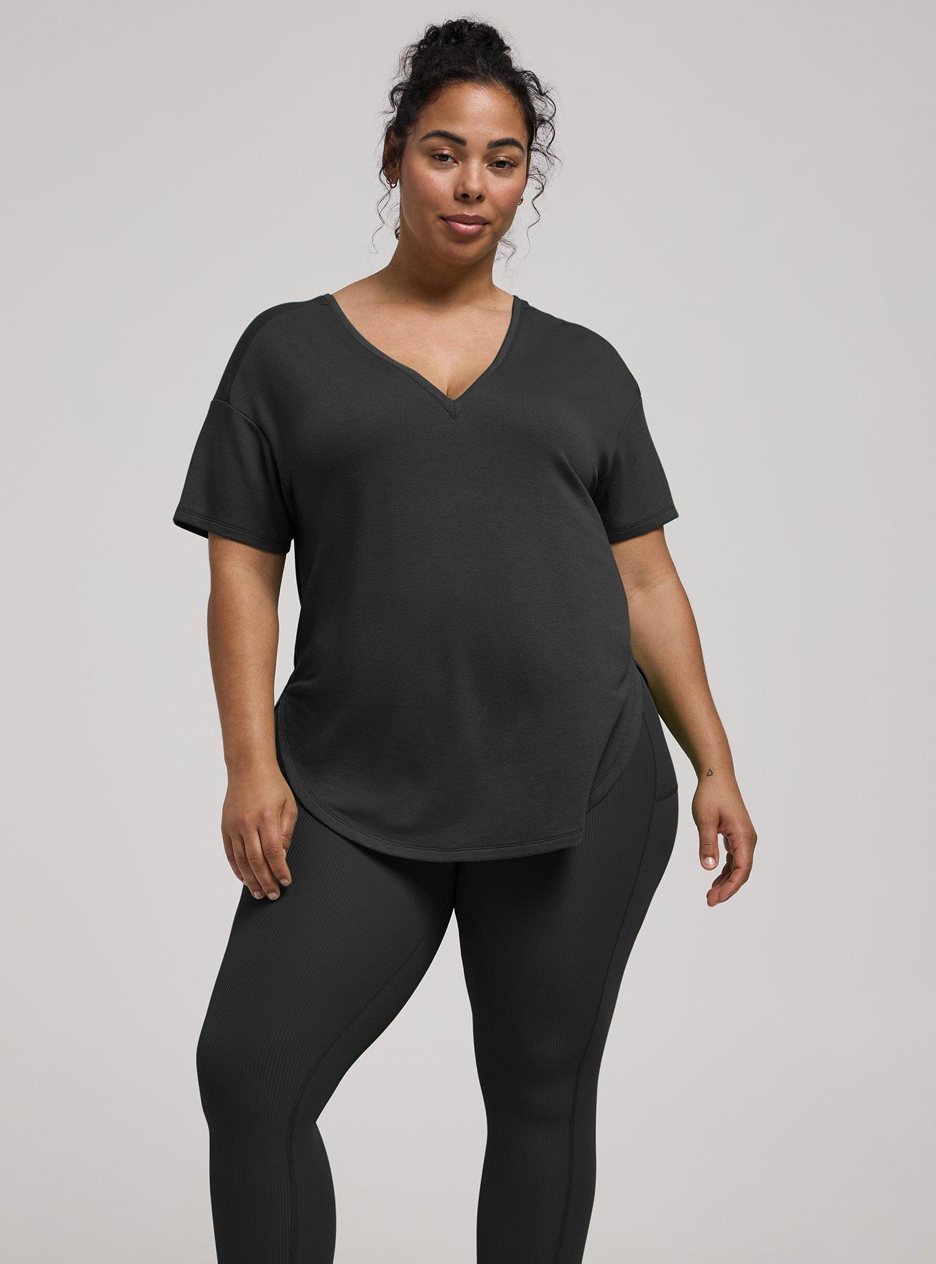 TRU Performance Core V-Band Capri Legging, DEEP BLACK, alternate