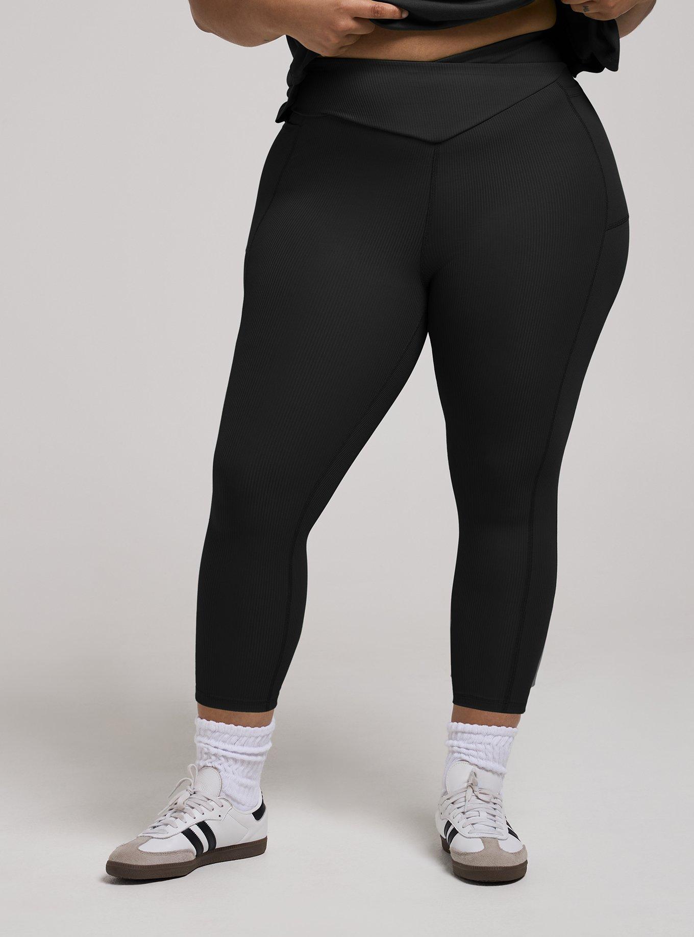 TRU Performance Core V-Band Capri Legging, DEEP BLACK, hi-res