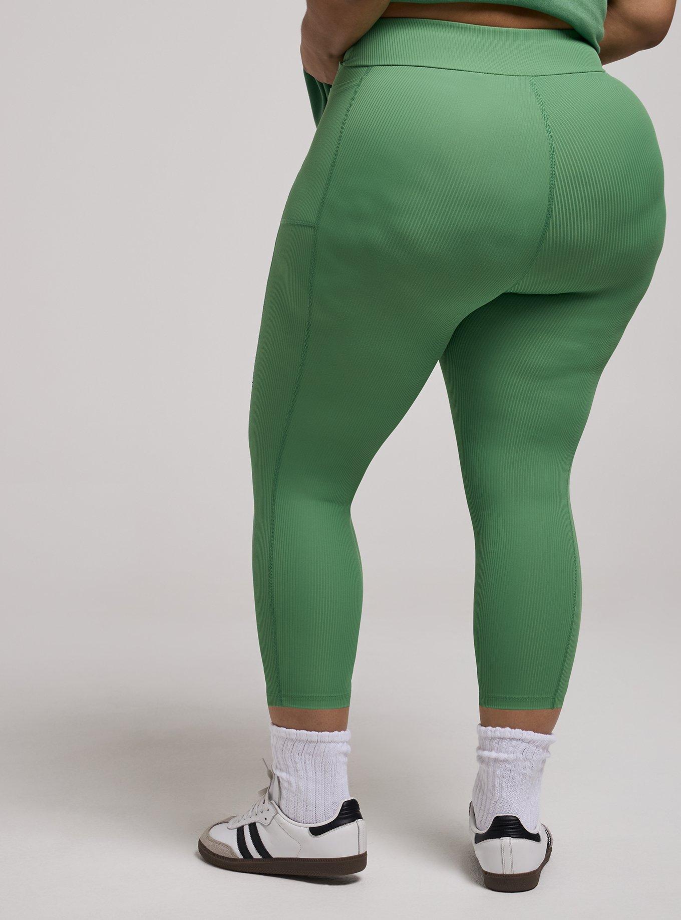 TRU Performance Core V-Band Capri Legging, STONE GREEN, alternate