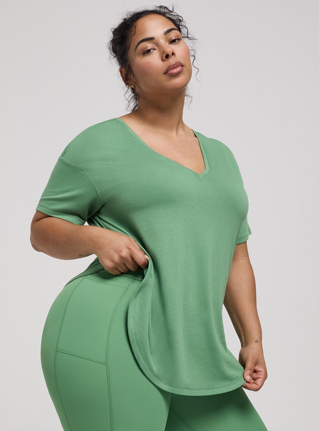 TRU Performance Core V-Band Capri Legging, STONE GREEN, alternate