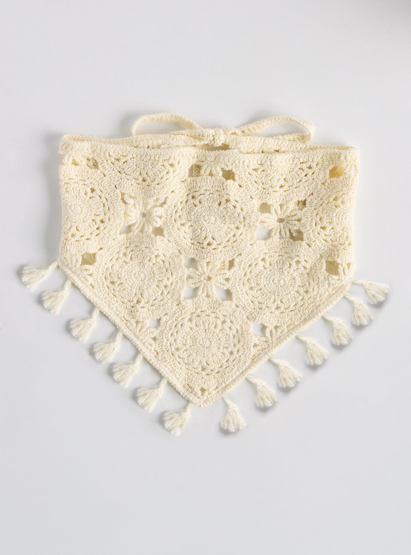 Crochet Headscarf, , hi-res